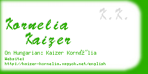 kornelia kaizer business card